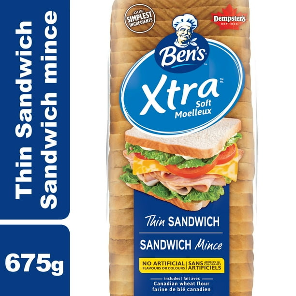 Bens® Xtra™ Thin Sandwich White Bread Walmartca 6192