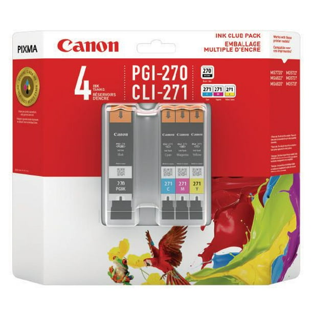 Pack de Réservoirs d'Encre Canon PGI-270 / CLI-271 Multicolore