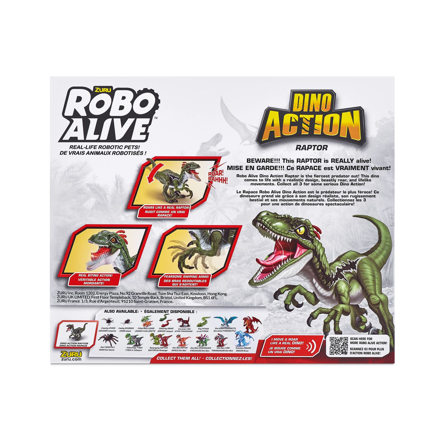 Robo Alive Dino Action Raptor, by Zuru - Walmart.ca