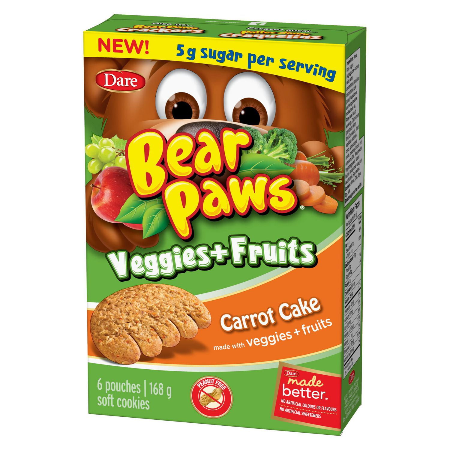 Pattes D Ours Legumes Et Fruits Gateau Aux Carottes Walmart Canada