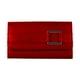 Portefeuille d'embrayage multi-cartes de luxe de George en rouge pour femmes – image 1 sur 1