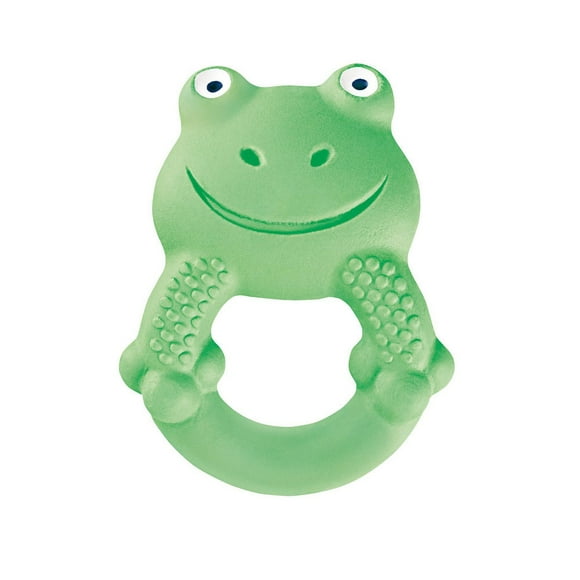 MAM Baby Toys, Teething Toys, Max the Frog 100% Natural Rubber Developmental Teether Toys, 'Friends' Collection, 4+ Months, Unisex, 1-Count