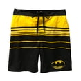 thumbnail image 1 of Mens DC Benday Batman Logo Swim Trunks, 1 of 2
