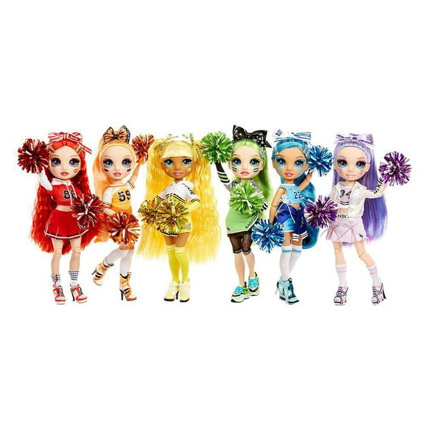 Rainbow High Cheer Poppy Rowan – Orange Fashion Doll with Pom Poms