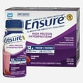 thumbnail image 1 of Ensure High Protein 12 g, Meal Replacement Shakes, Protein Shakes With Protein To Help Build Muscle, Strawberry, 6 x 235-mL Bottles, 1 of 9