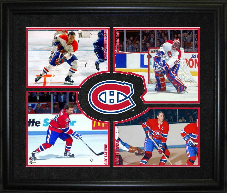 Cadre Temple De La Renommee Du Hockey 4 Joueurs Avec Logo Des Canadiens De Montreal De Frameworth Sports Walmart Canada