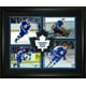 Cadre Temple de la renommée du hockey 4 joueurs et logo Maple Leafs de Toronto de Frameworth Sports – image 1 sur 1