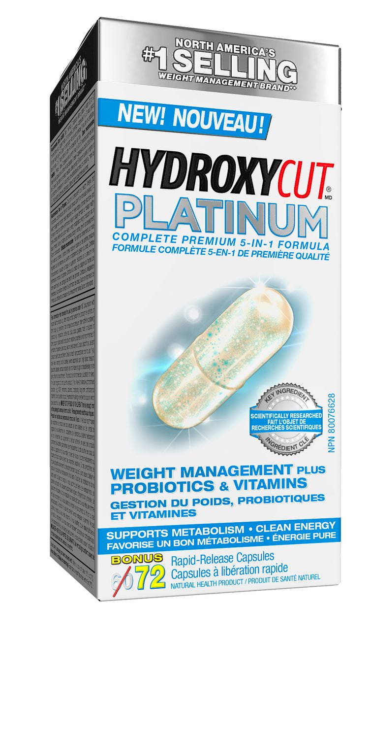 Hydroxycut Platinum Probiotic Weight Loss Supplement Pills