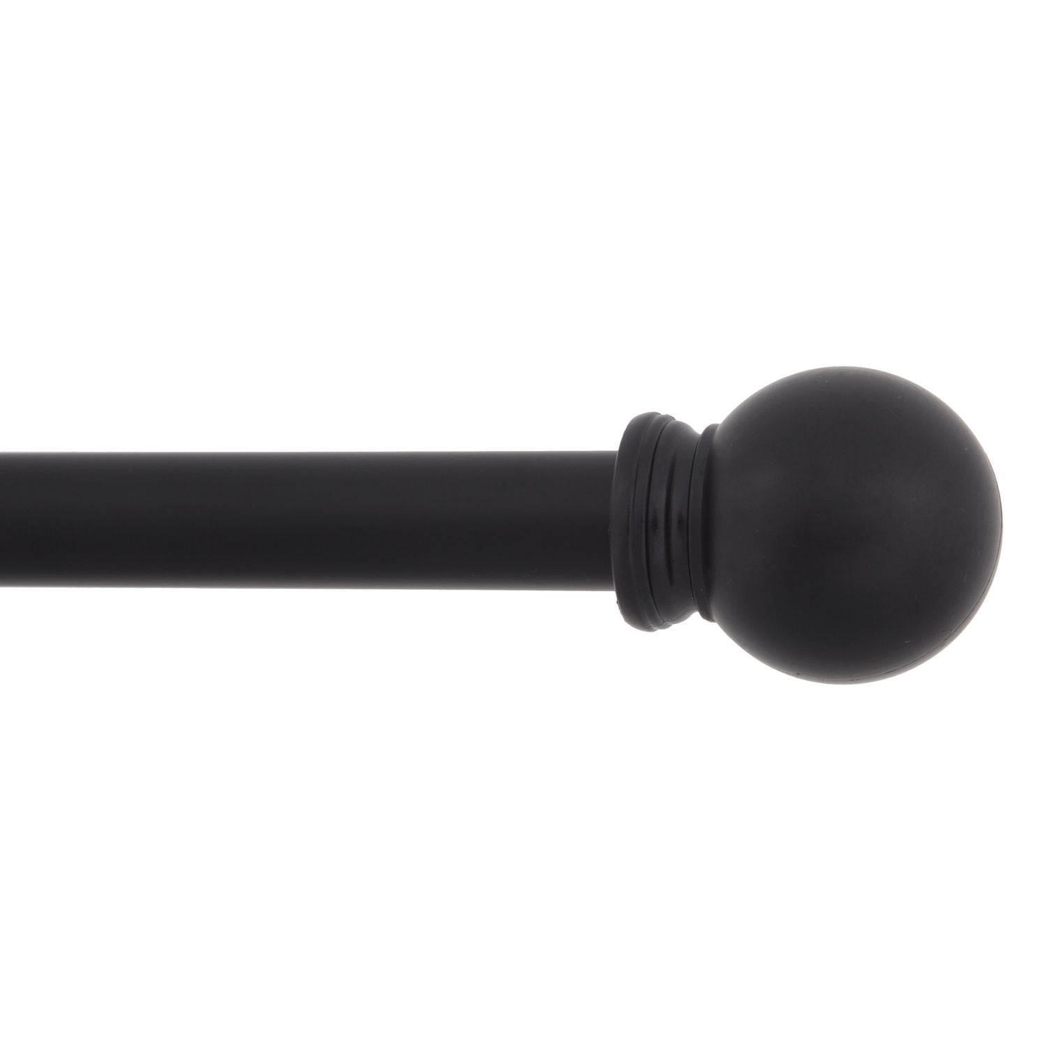 Mainstays Ball Design Curtain Rod 48 84 Black Canada Mainstays Ball Design Curtain Rod 48 84 Black Image 1 Of Zoomed