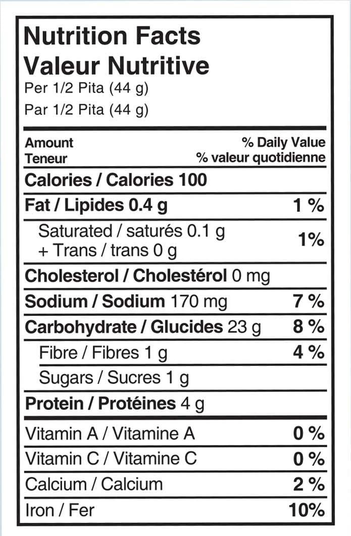 Pain blanc Balady de Byblos Bakery de 10 po