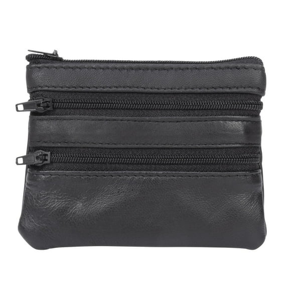 R70 Men's Top Zip Coin Wallet, Perfect for loose change.