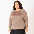 thumbnail image 3 of Devoted Women’s Plus size L/S Raglan Lurex sweater, 3 of 4