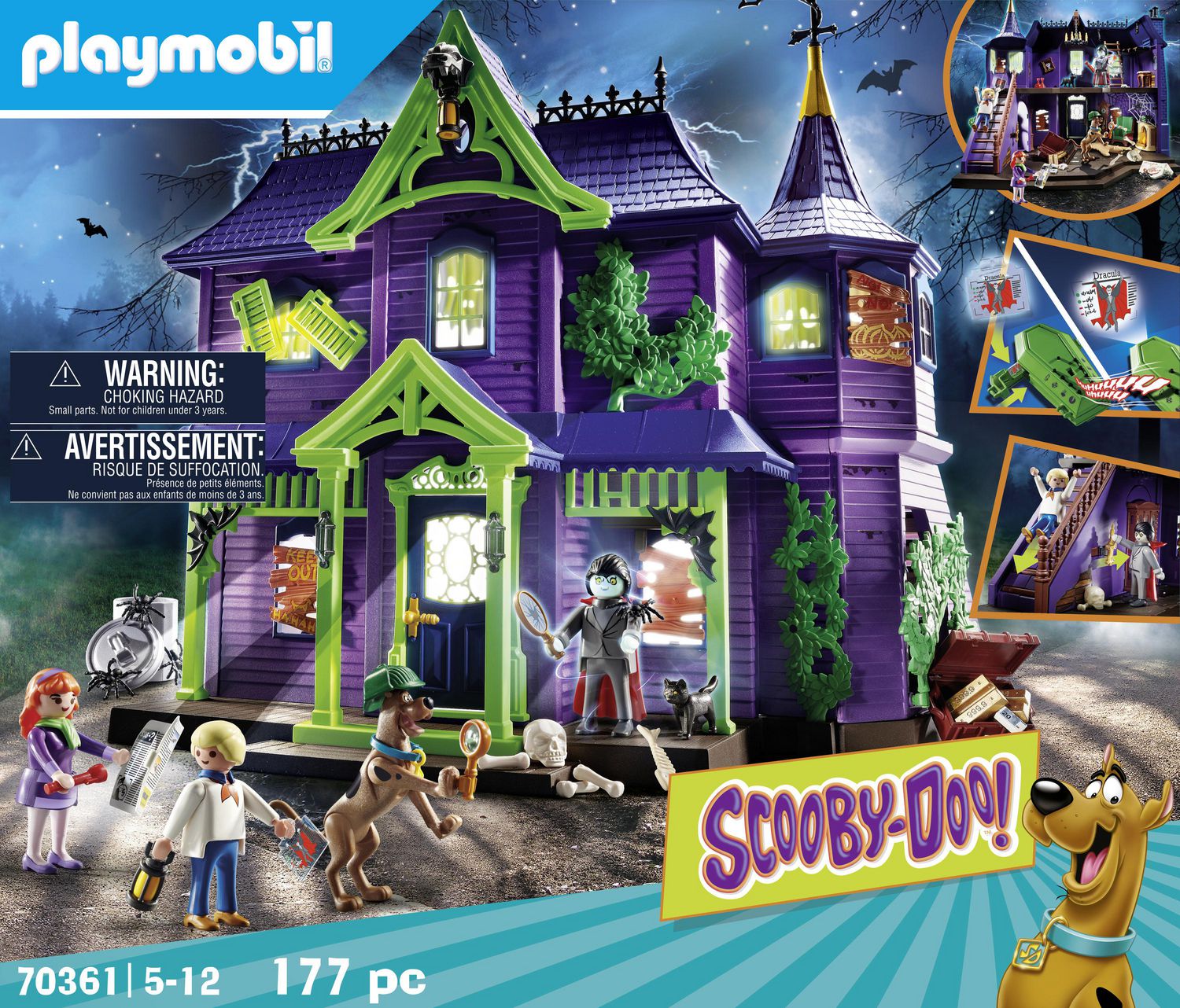 Playmobil Selection Scooby-Doo Series 1 Halloween Haunted Castle Haunted  House