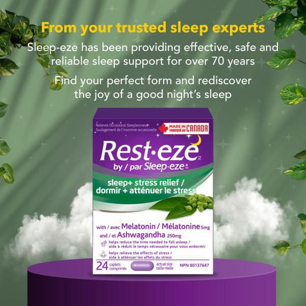 Rest Eze, by Sleep Eze, Sleep + Stress Relief