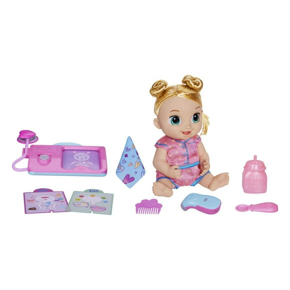 Baby Alive Lulu Achoo Doll, 12-Inch Interactive Doctor Play Toy with Lights, Sounds, Movements and Tools, Kids Ages 3 and Up, Blonde Hair