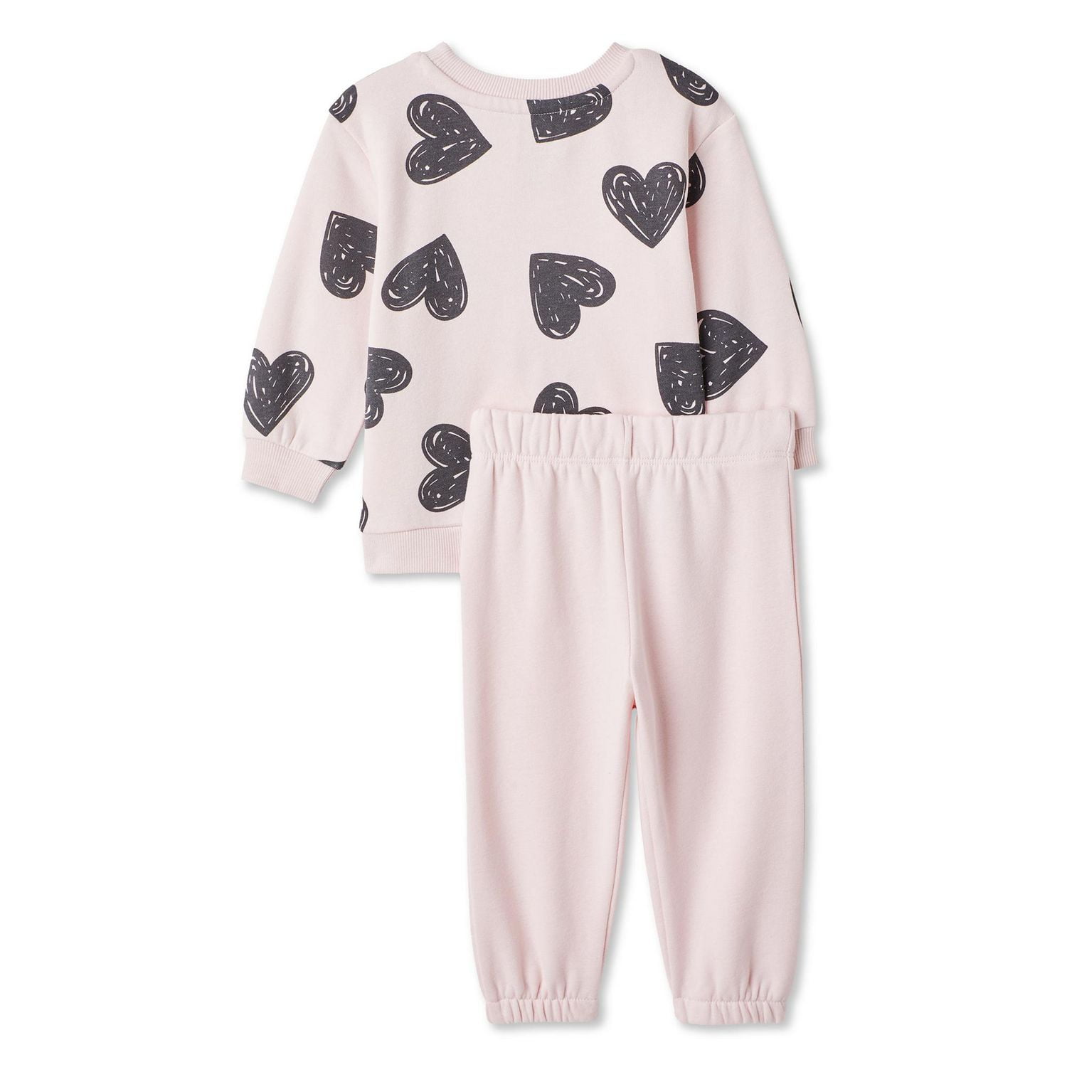 Ensemble 2 pièces avec chandail en molleton George pour bébés filles