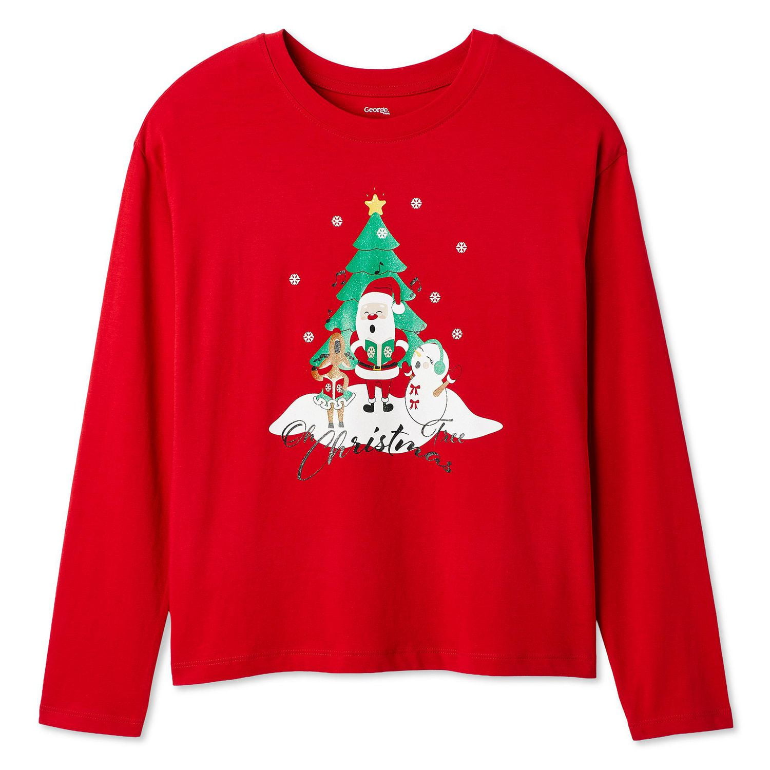 George Girls' Long-Sleeve Holiday T-Shirt