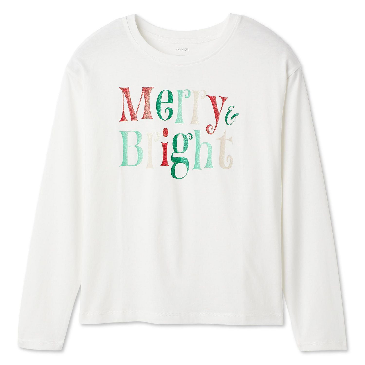 T-shirt des fêtes à manches longues George pour filles