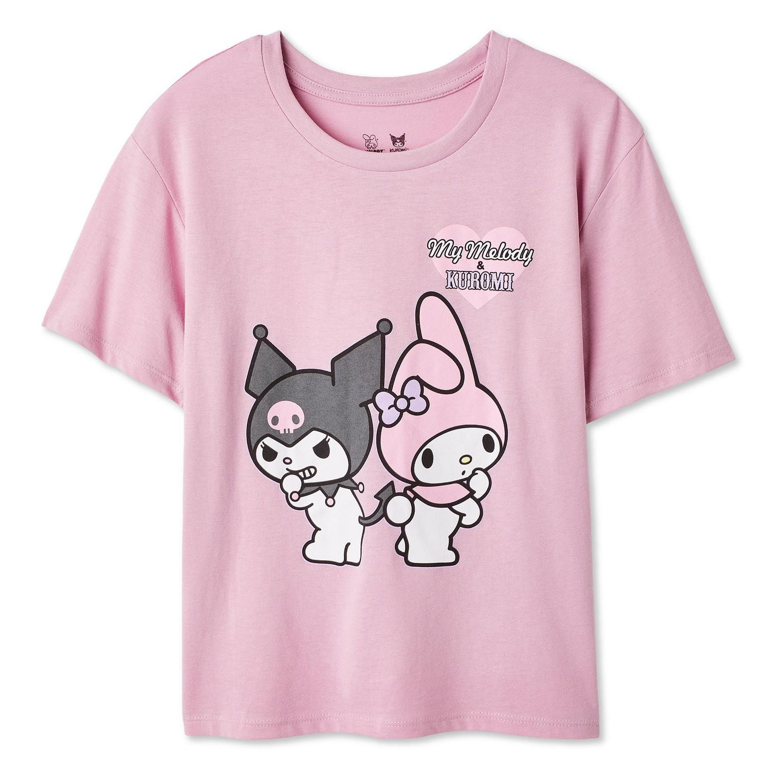 My Melody and Kuromi Girls' Short Sleeve Tee