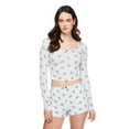 thumbnail image 1 of No Boundaries Women's Two Piece Pajama Set, 1 of 6