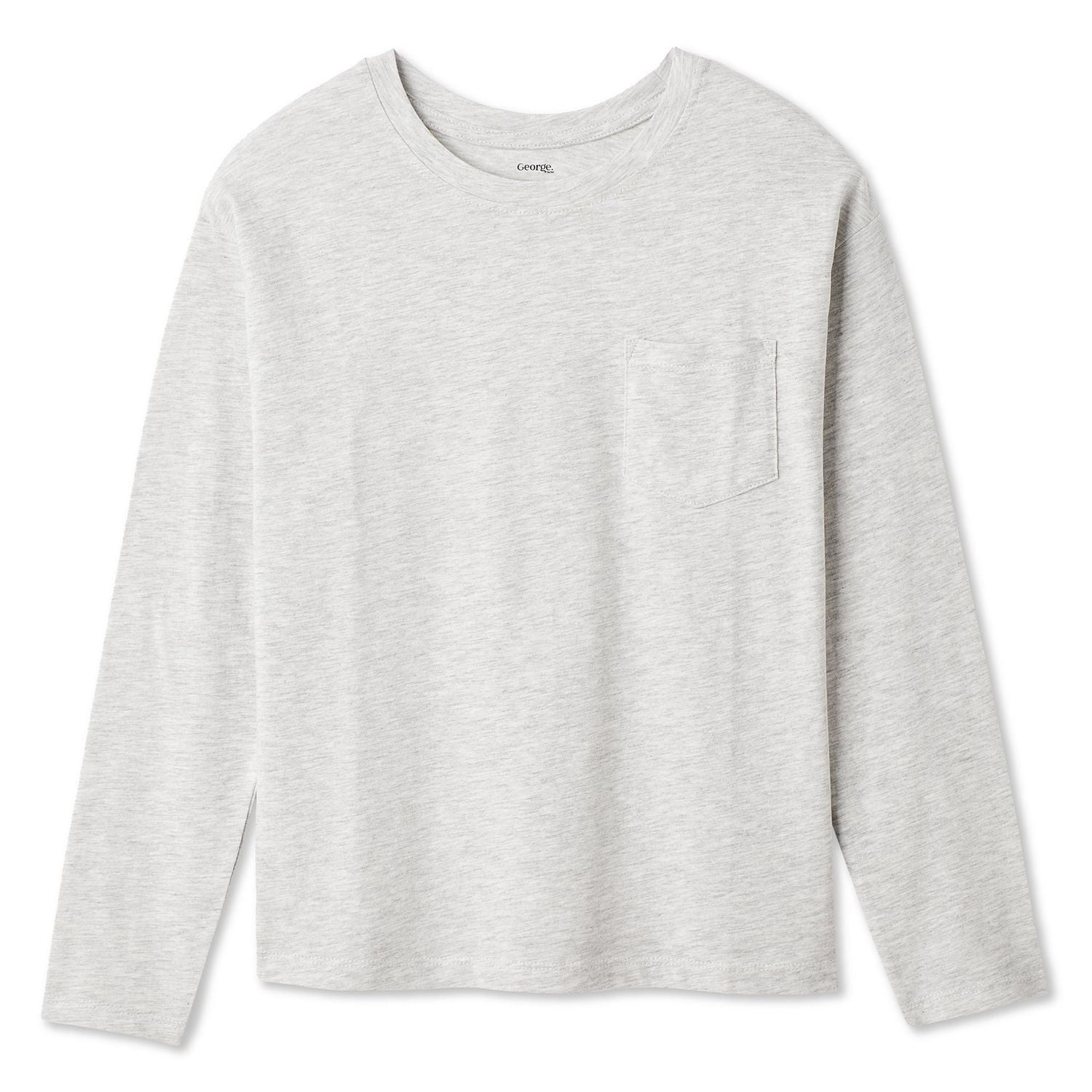 George Girls' Long-Sleeve Pocket T-Shirt