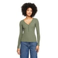 thumbnail image 1 of George Women's Henley T-Shirt, 1 of 6