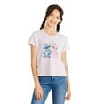 thumbnail image 1 of T-shirt côtelé Stitch Disney pour filles, 1 of 3