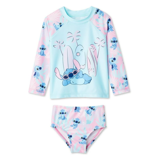 Ensemble 2 pièces anti-UV Stitch Disney pour petites filles