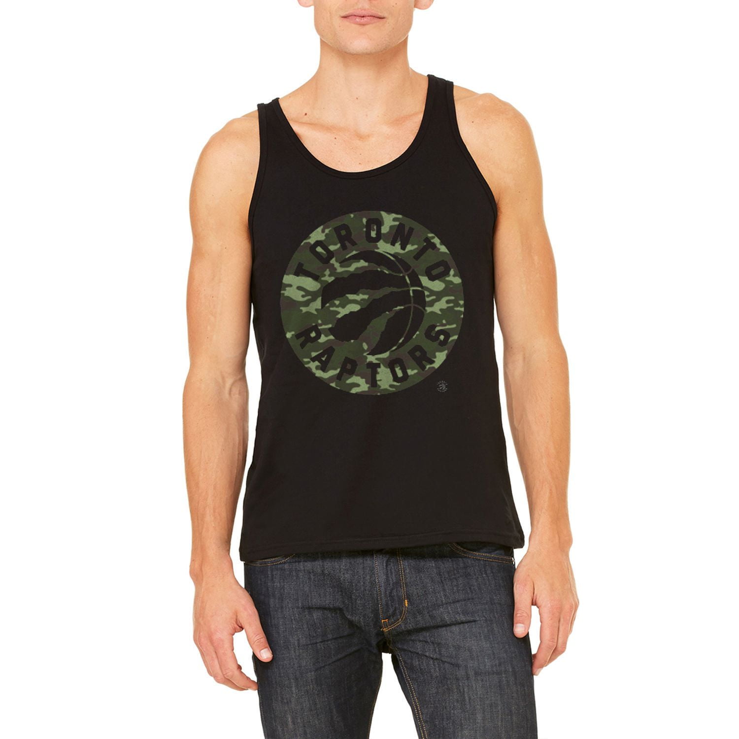 Débardeur Raptors de Toronto pour hommes sous licence à logo de balle en camouflage