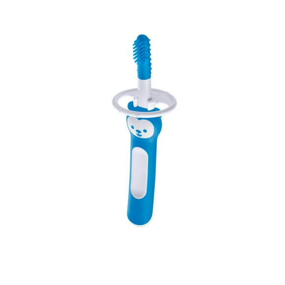 Brosse à dents de massage MAM, brosse à dents pour bébé qui nettoie et masse les gencives, fille, 3 mois et plus, 1 unité