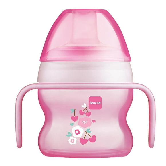 Tasse MAM Starter, gobelets pour tout-petits avec poignées, fille, 160 ml, 1 unité