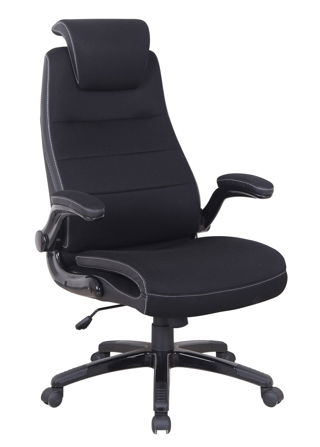 Brassex Inc Executive Office Chair with Gas Lift & Adj. Head Rest