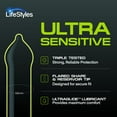 thumbnail image 4 of LifeStyles Ultra Sensitive Natural Rubber Latex Condoms, 14 Count, 4 of 8