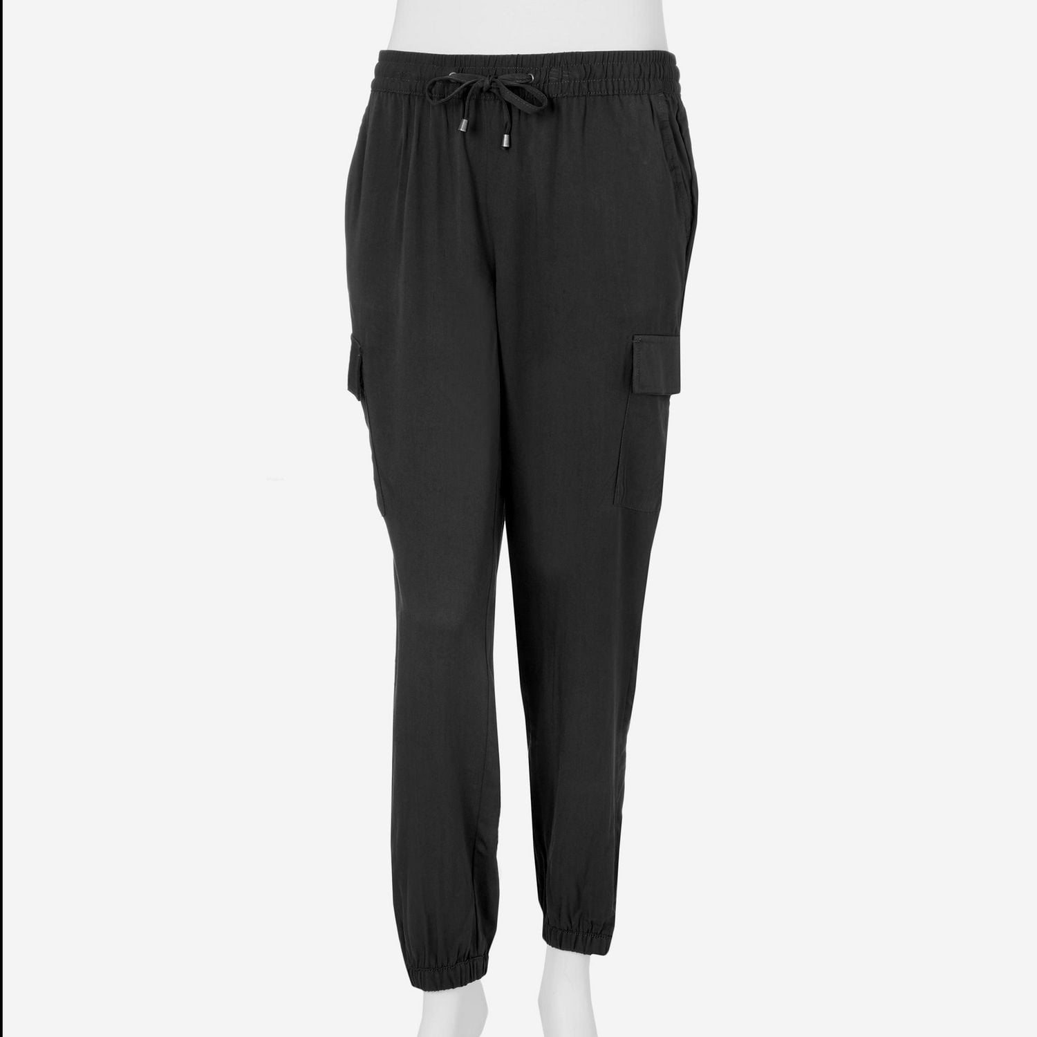 Xersion Women's Black/Gray Activewear Pants XL Side Pockets Reflective  Strips