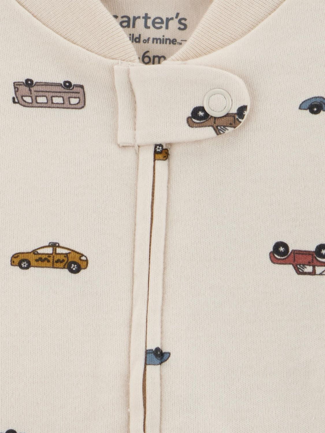 Carter's Child of Mine Ensemble de 2 pièces pour bébé garçon : Sommeil et jeu - Voiture grise