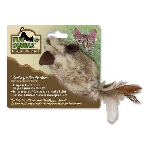Jouet pour chats Play-n-Squeak, Shake y'r Tail Feather