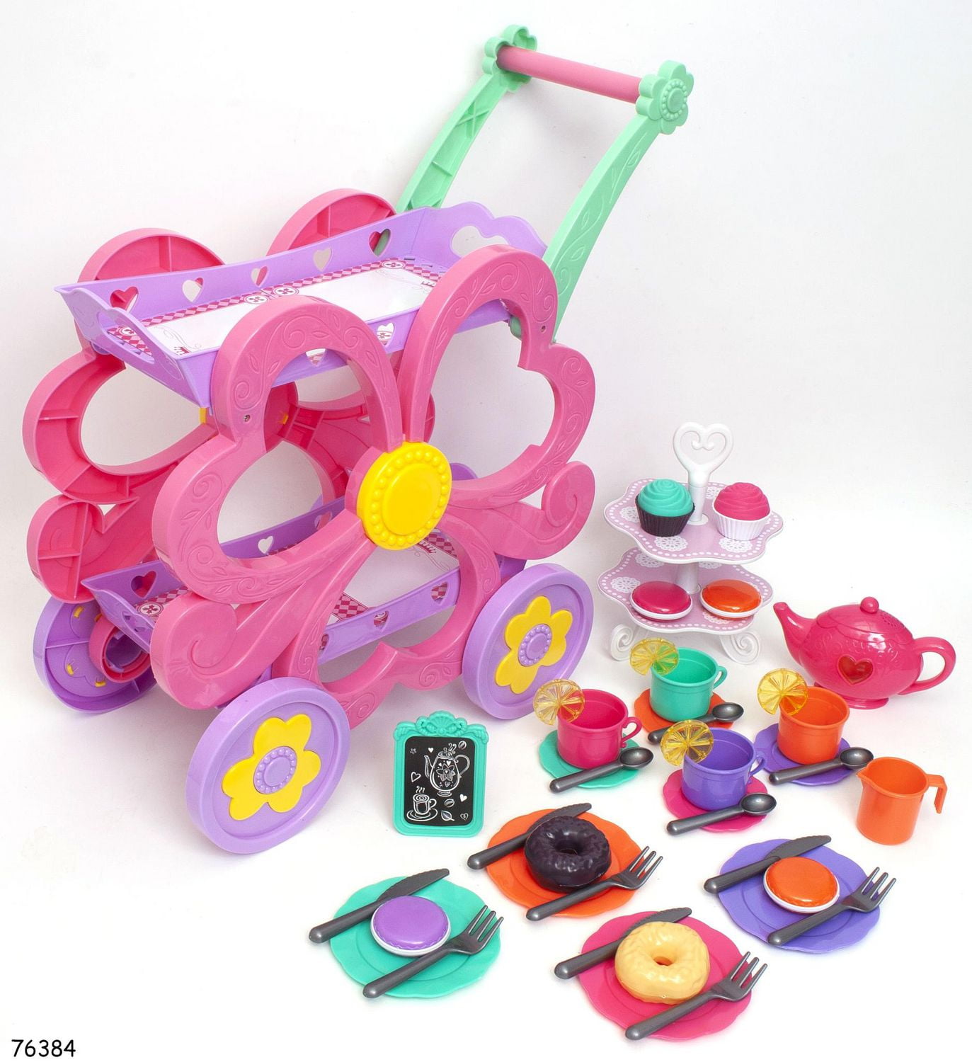 Kid connection deluxe 2024 tea cart playset