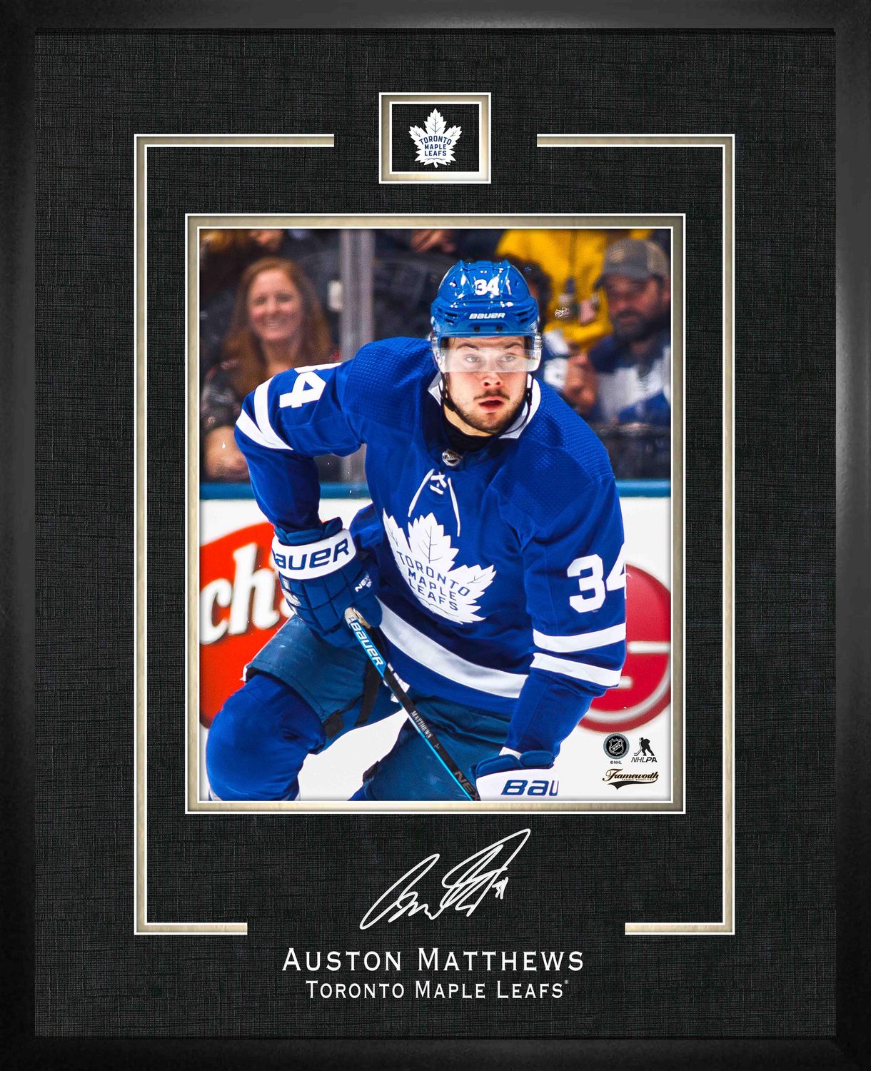  Framed Auston Matthews Toronto Maple Leafs Facsimile Laser  Engraved Signature Hockey 15x12 3 Photo Collage : Collectibles & Fine Art