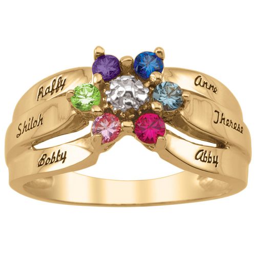 Bague familiale best sale 4 pierres