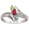 thumbnail image 1 of 10 K Gold Engraveable Daughter's Ring with Genuine Stones, 1 of 2