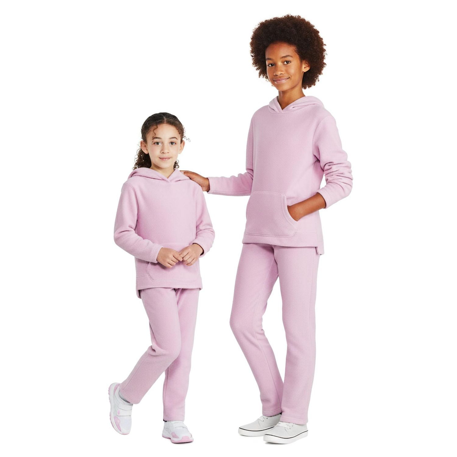 Haut à capuchon en micropolaire sport George pour filles