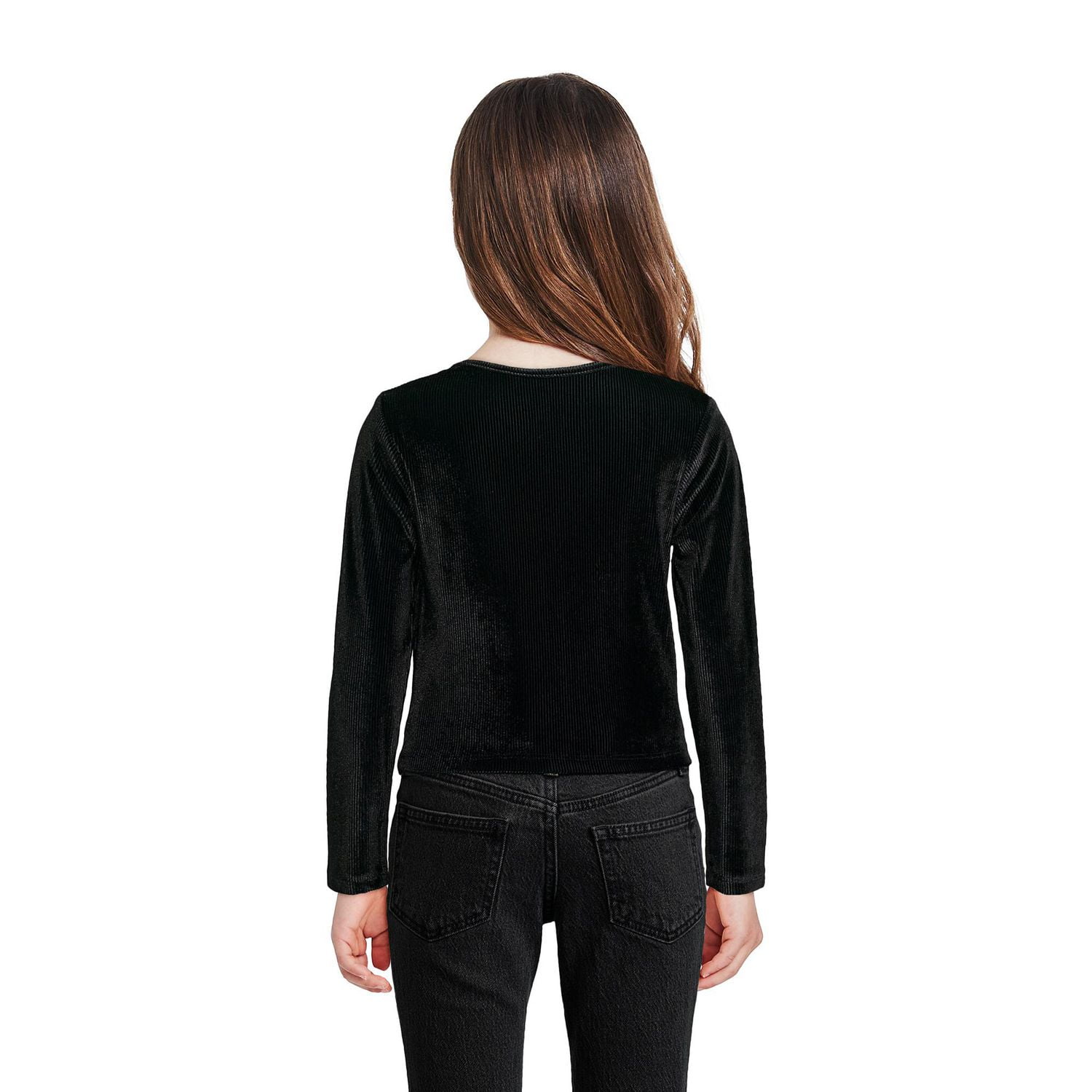 George Girls' Velour Long-Sleeve Top