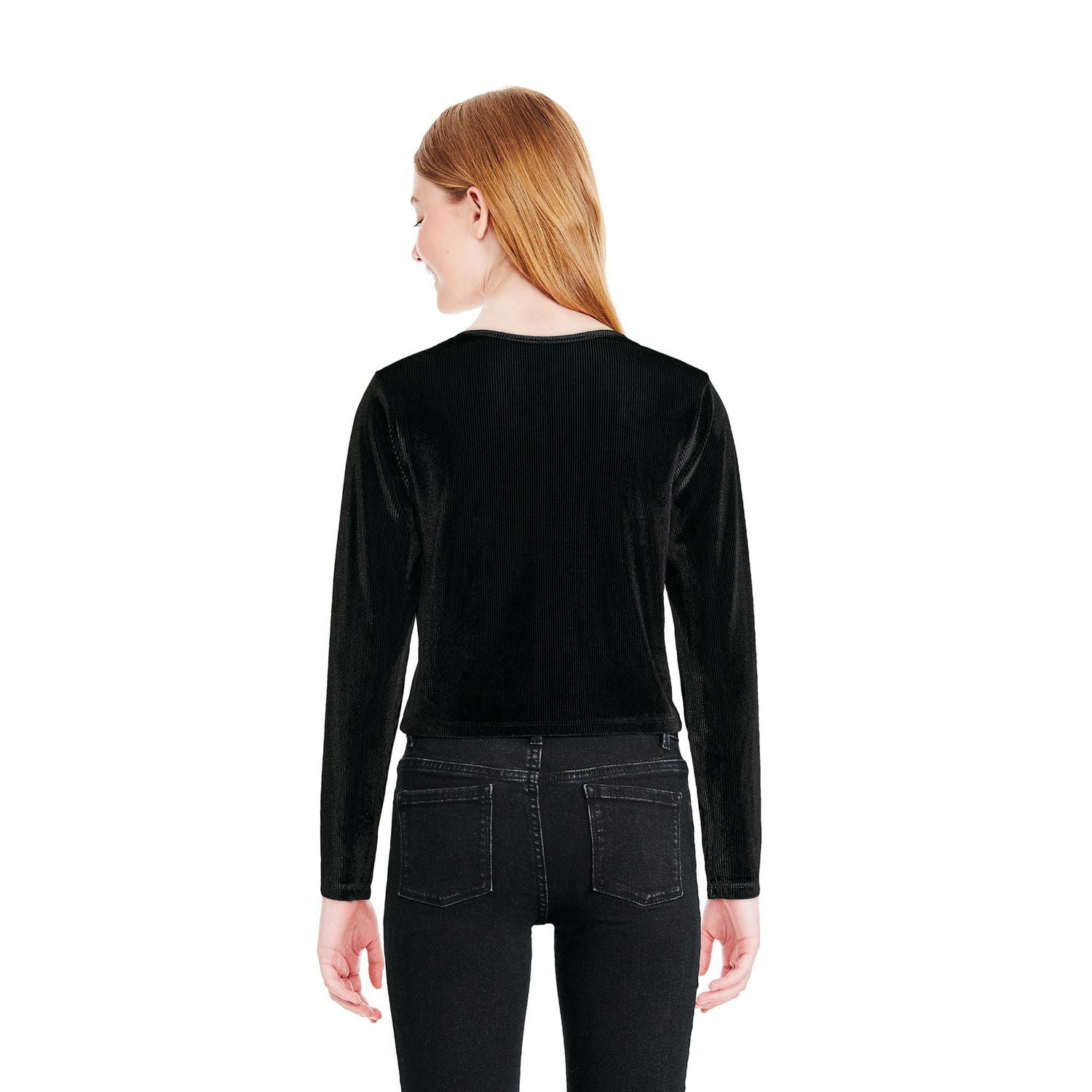 George Girls' Velour Long-Sleeve Top