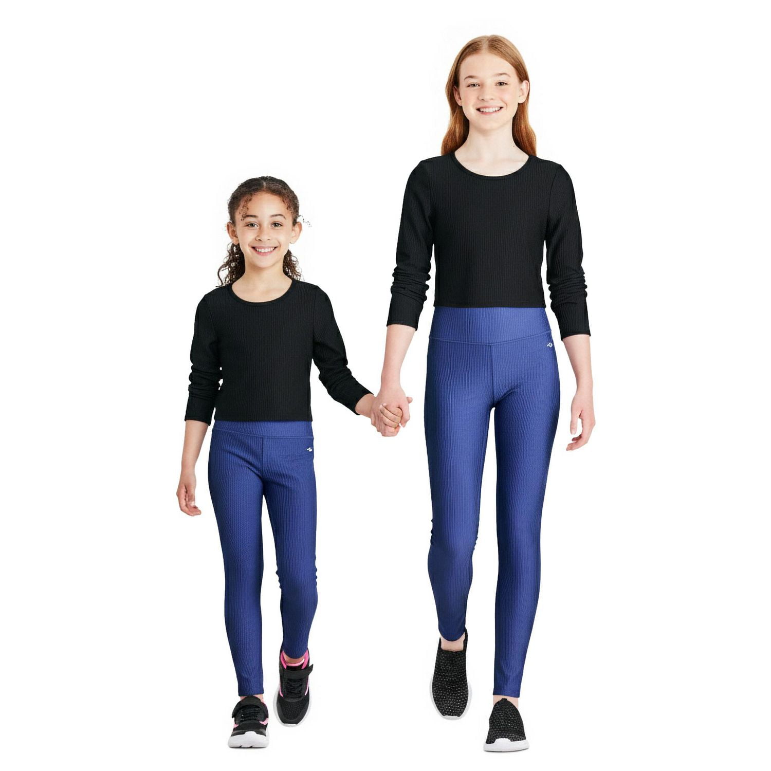 Athletic Works Girls' Long Sleeve Rib Top