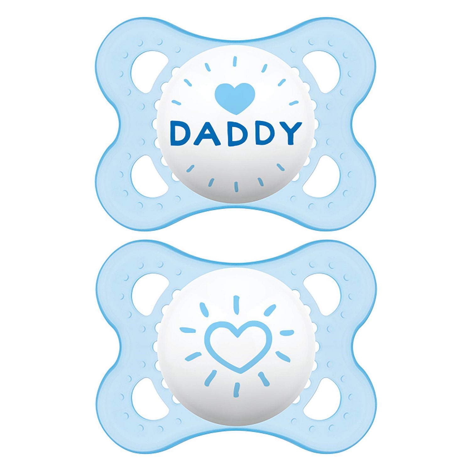 MAM I Love Daddy Collection Pacifiers (2 pack, 1 Sterilizing Pacifier
