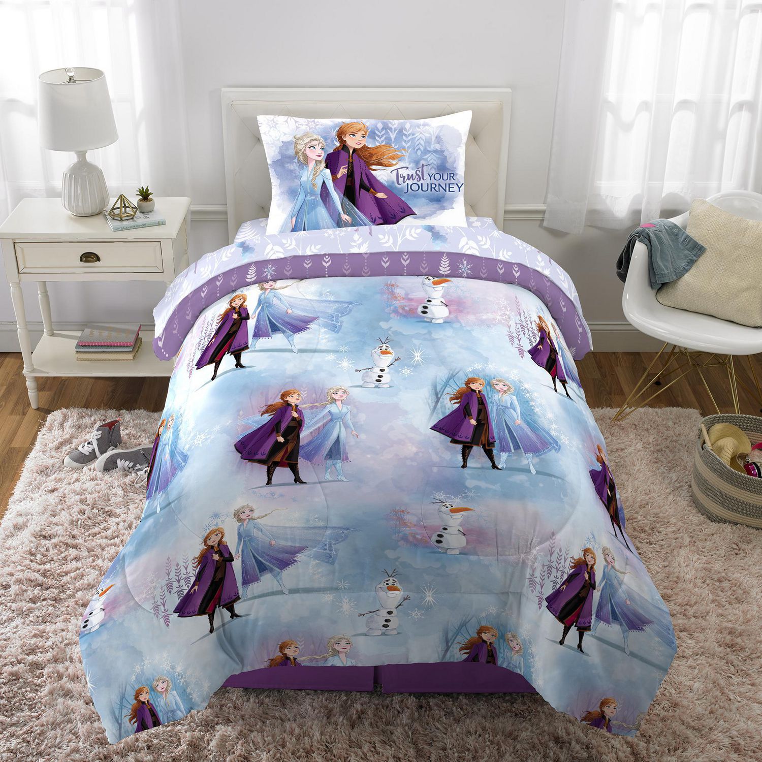 Housse de couette princesse Olaf Disney la reine des neiges, ensemble de  literie, décor de chambre à coucher pour enfants, pour filles, pour Couple,  cadeaux