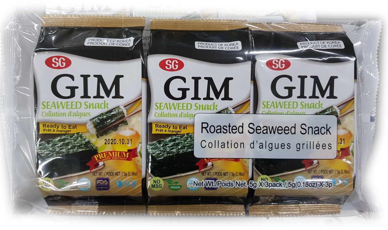 SG GIM SEAWEED SNACK Walmart Canada