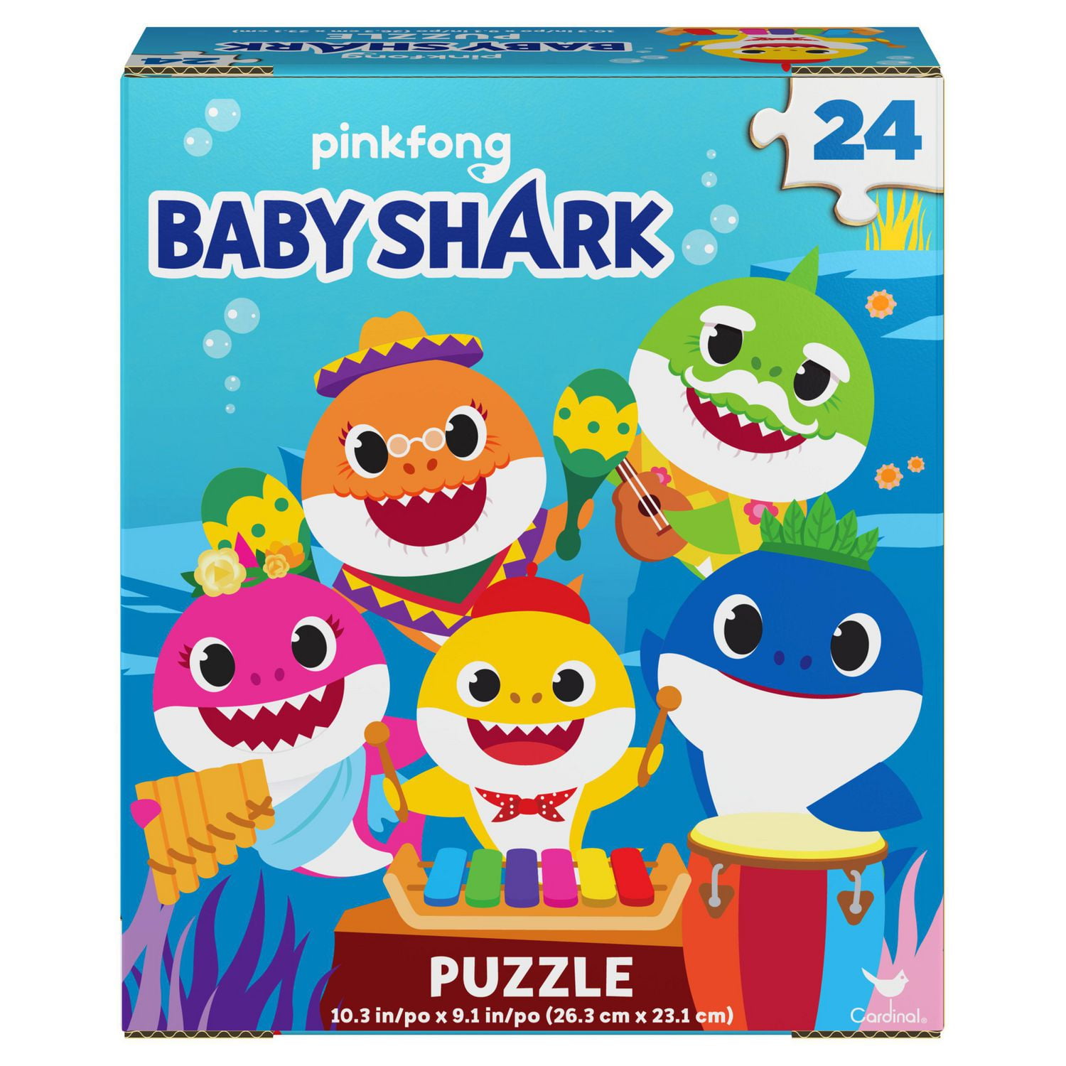 Baby Shark 24Piece Jigsaw Puzzle for Kids Ages 4 and up Walmart Canada