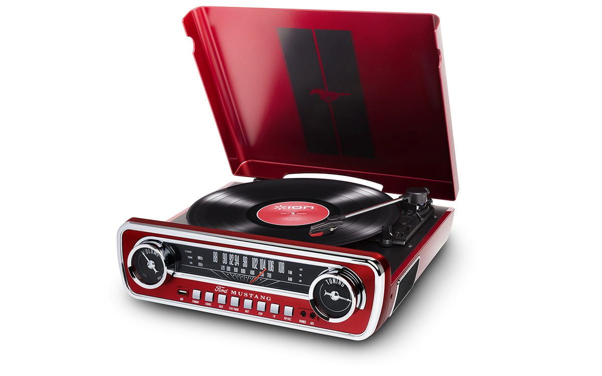 ION Audio Ion Mustang Lp Turntable 4in1 ClassicCar Styled Music