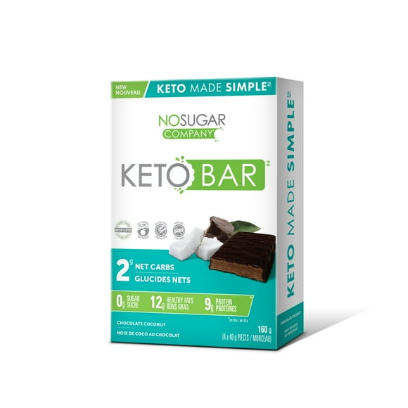 No Sugar Keto Bar Chocolate Coconut